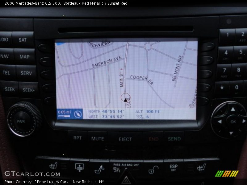 Bordeaux Red Metallic / Sunset Red 2006 Mercedes-Benz CLS 500