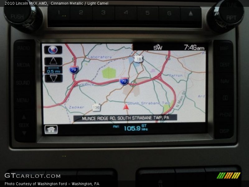 Navigation of 2010 MKX AWD