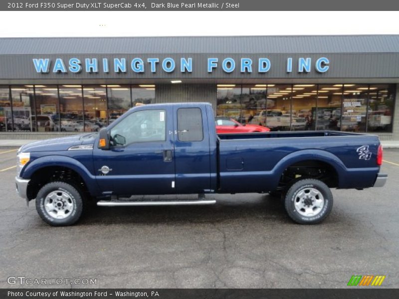 Dark Blue Pearl Metallic / Steel 2012 Ford F350 Super Duty XLT SuperCab 4x4