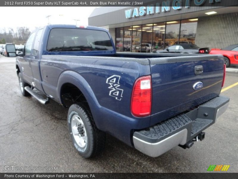 Dark Blue Pearl Metallic / Steel 2012 Ford F350 Super Duty XLT SuperCab 4x4