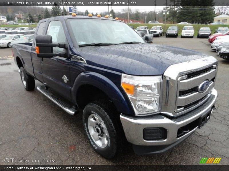 Dark Blue Pearl Metallic / Steel 2012 Ford F350 Super Duty XLT SuperCab 4x4