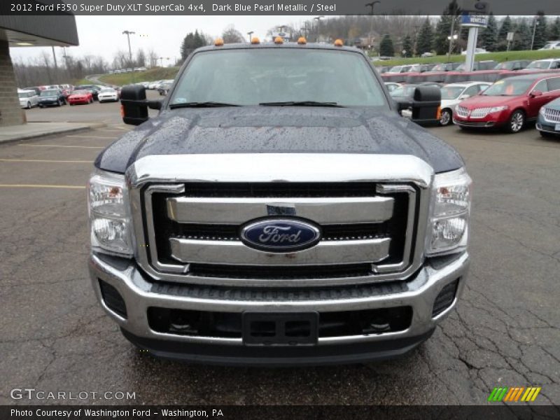 Dark Blue Pearl Metallic / Steel 2012 Ford F350 Super Duty XLT SuperCab 4x4