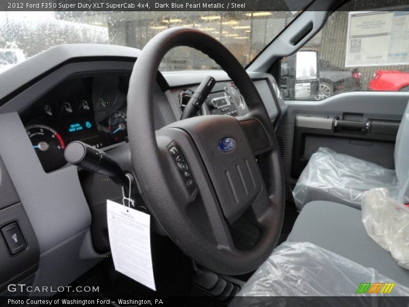 Dark Blue Pearl Metallic / Steel 2012 Ford F350 Super Duty XLT SuperCab 4x4
