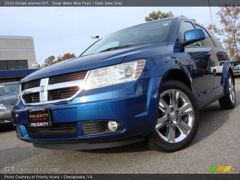 Deep Water Blue Pearl / Dark Slate Gray 2009 Dodge Journey SXT