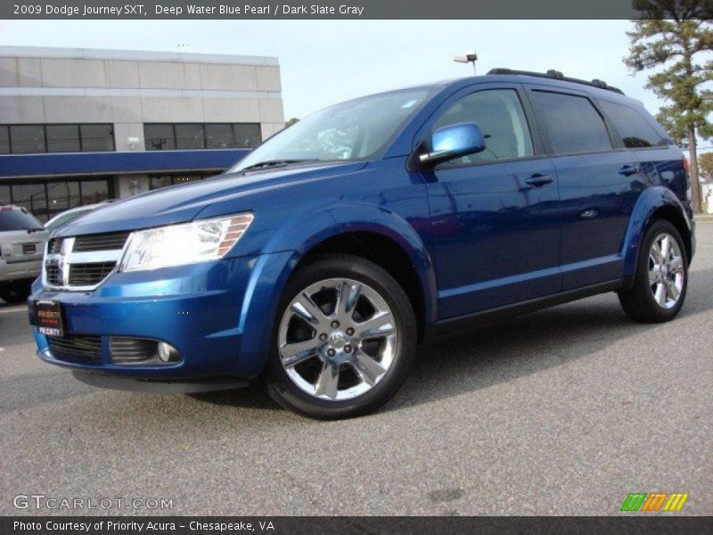 Deep Water Blue Pearl / Dark Slate Gray 2009 Dodge Journey SXT