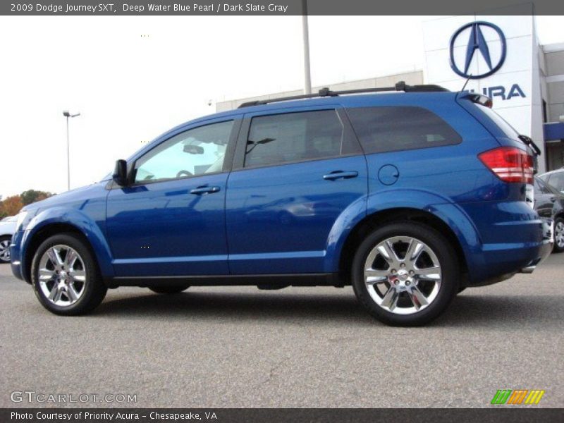 Deep Water Blue Pearl / Dark Slate Gray 2009 Dodge Journey SXT