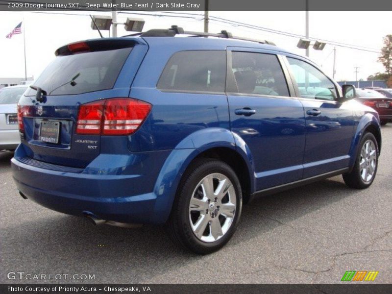 Deep Water Blue Pearl / Dark Slate Gray 2009 Dodge Journey SXT