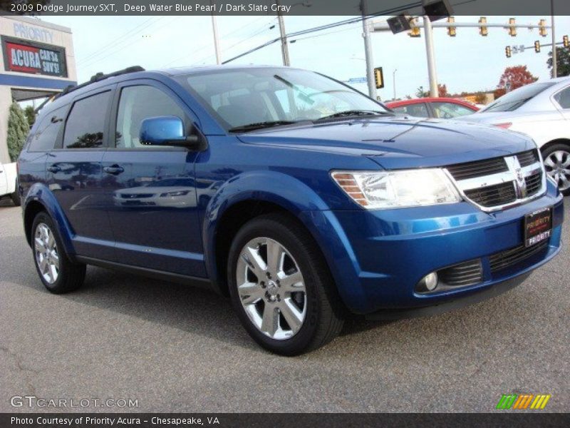 Deep Water Blue Pearl / Dark Slate Gray 2009 Dodge Journey SXT