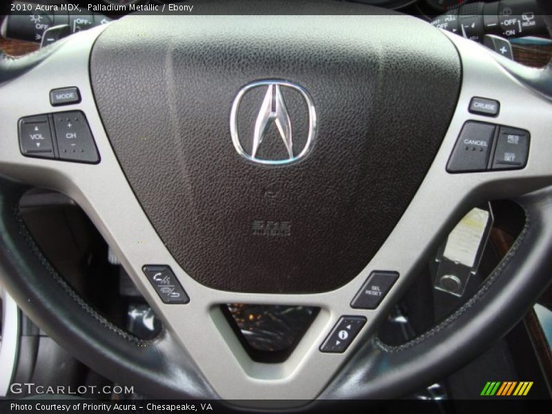 Palladium Metallic / Ebony 2010 Acura MDX