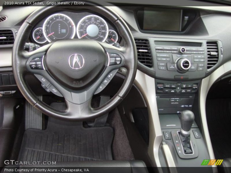 Grigio Metallic / Ebony 2010 Acura TSX Sedan