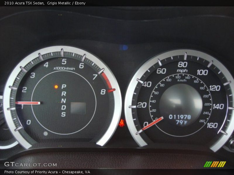 Grigio Metallic / Ebony 2010 Acura TSX Sedan