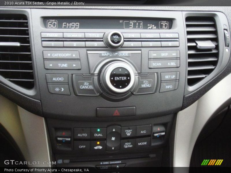 Grigio Metallic / Ebony 2010 Acura TSX Sedan
