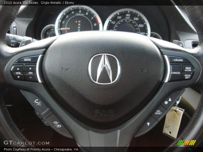 Grigio Metallic / Ebony 2010 Acura TSX Sedan