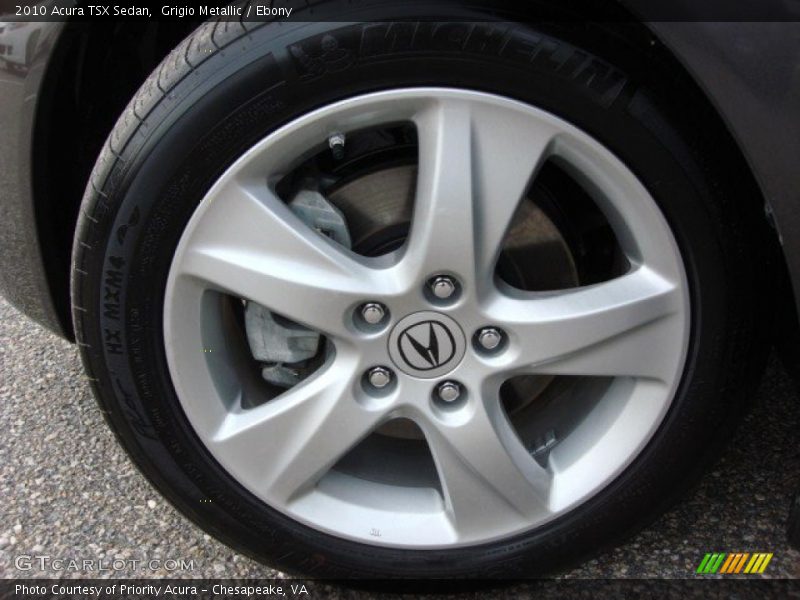 Grigio Metallic / Ebony 2010 Acura TSX Sedan
