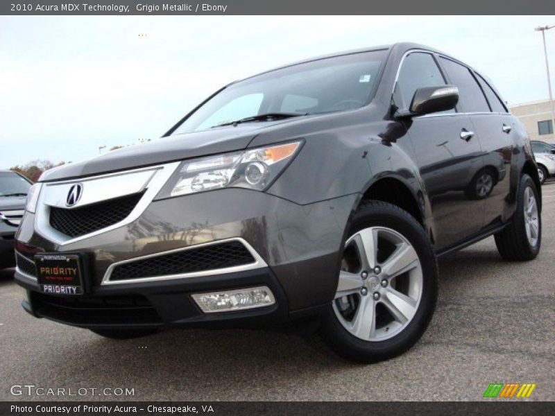 Grigio Metallic / Ebony 2010 Acura MDX Technology