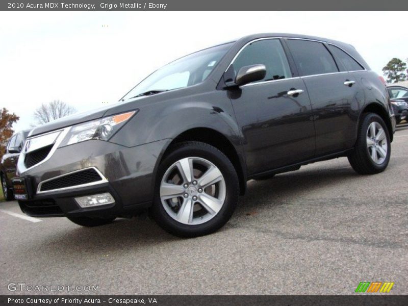 Grigio Metallic / Ebony 2010 Acura MDX Technology