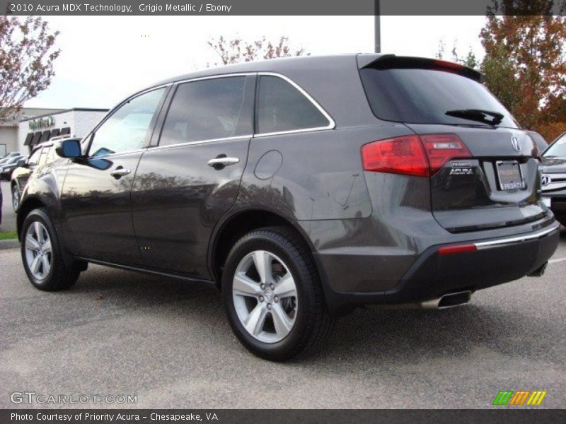 Grigio Metallic / Ebony 2010 Acura MDX Technology