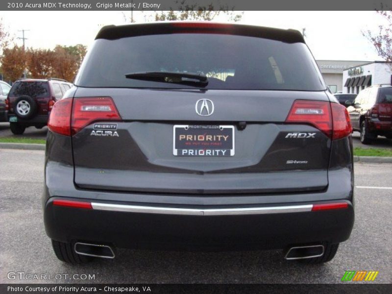 Grigio Metallic / Ebony 2010 Acura MDX Technology