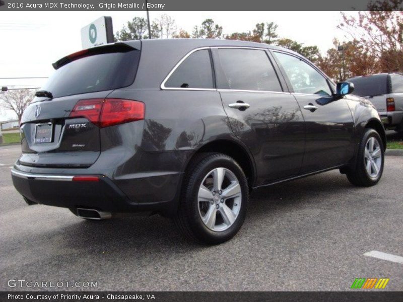Grigio Metallic / Ebony 2010 Acura MDX Technology
