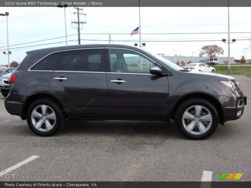 Grigio Metallic / Ebony 2010 Acura MDX Technology