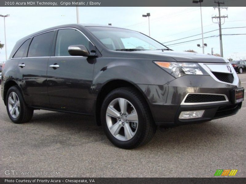 Grigio Metallic / Ebony 2010 Acura MDX Technology