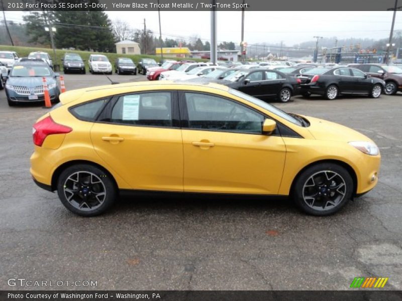 Yellow Blaze Tricoat Metallic / Two-Tone Sport 2012 Ford Focus SE Sport 5-Door