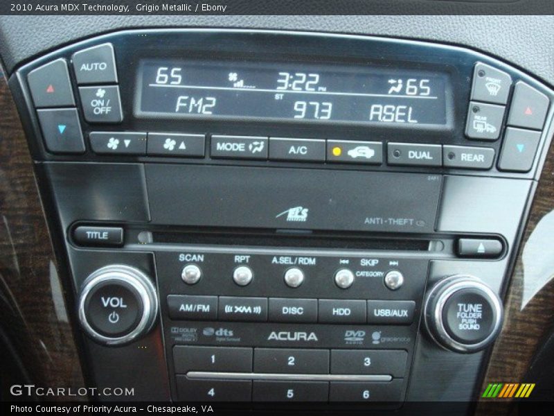Grigio Metallic / Ebony 2010 Acura MDX Technology