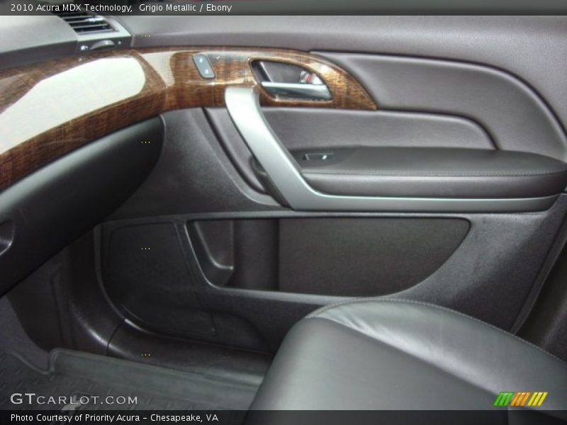 Grigio Metallic / Ebony 2010 Acura MDX Technology