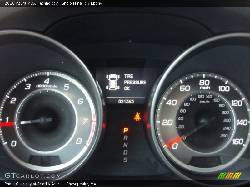 Grigio Metallic / Ebony 2010 Acura MDX Technology