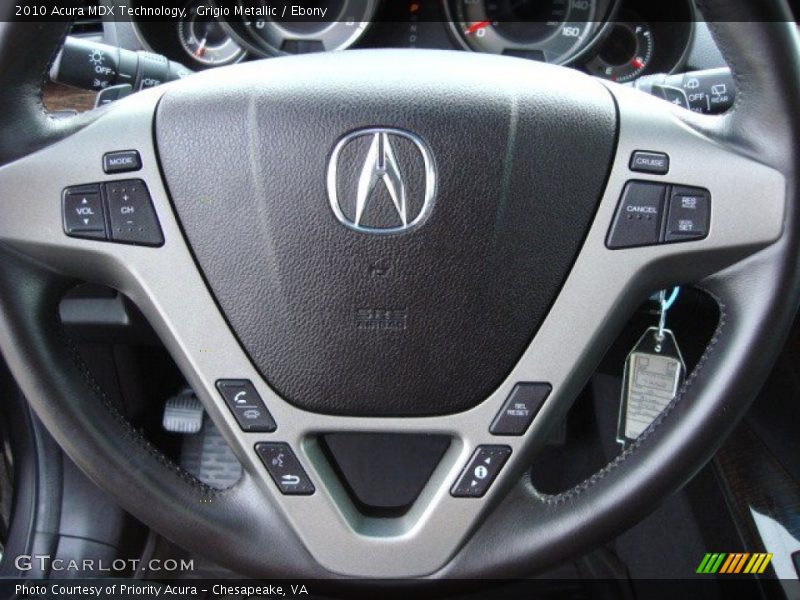 Grigio Metallic / Ebony 2010 Acura MDX Technology