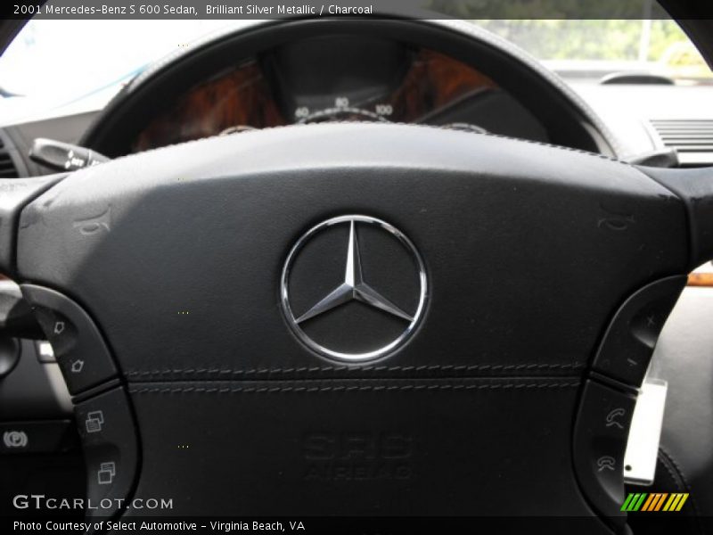 Brilliant Silver Metallic / Charcoal 2001 Mercedes-Benz S 600 Sedan