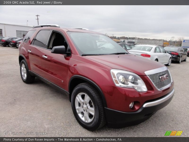 Red Jewel / Ebony 2009 GMC Acadia SLE