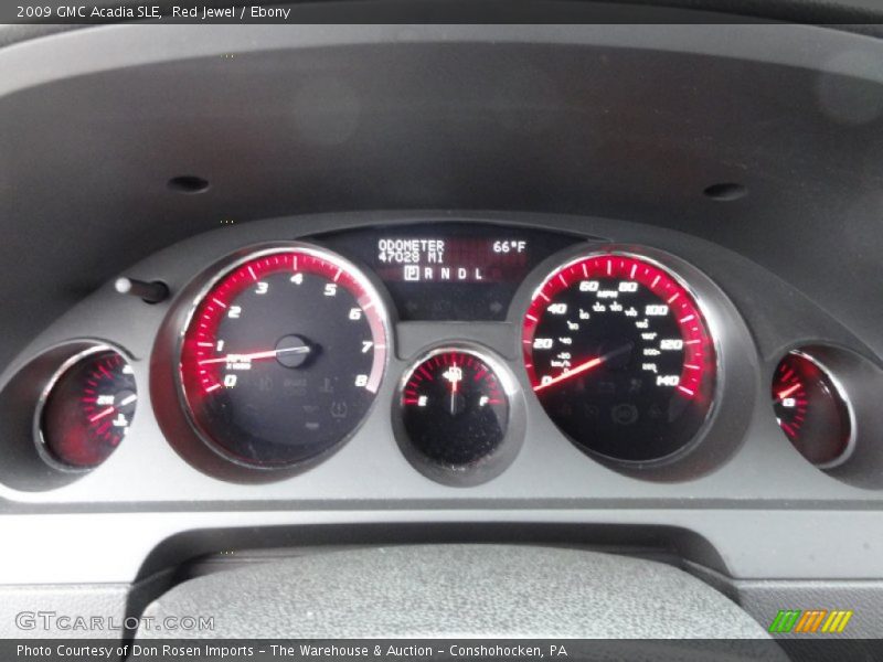 Red Jewel / Ebony 2009 GMC Acadia SLE