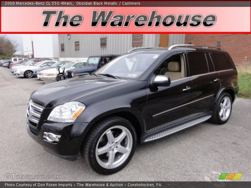 Obsidian Black Metallic / Cashmere 2009 Mercedes-Benz GL 550 4Matic