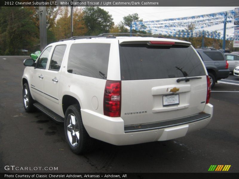 White Diamond Tricoat / Light Cashmere/Dark Cashmere 2012 Chevrolet Suburban LTZ