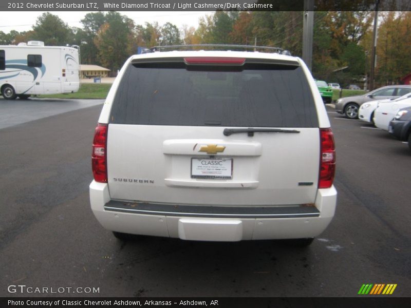 White Diamond Tricoat / Light Cashmere/Dark Cashmere 2012 Chevrolet Suburban LTZ