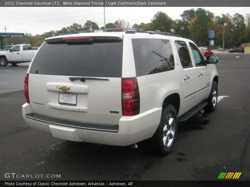 White Diamond Tricoat / Light Cashmere/Dark Cashmere 2012 Chevrolet Suburban LTZ