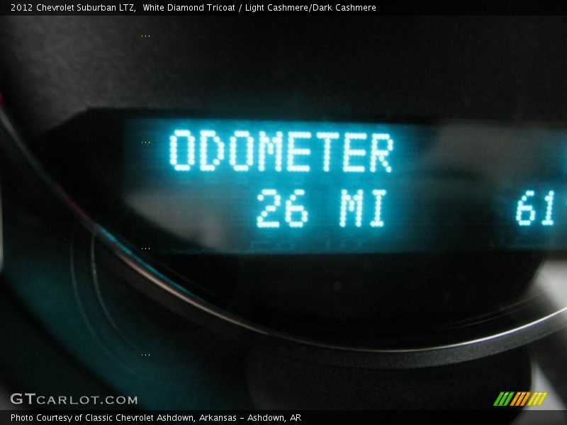 White Diamond Tricoat / Light Cashmere/Dark Cashmere 2012 Chevrolet Suburban LTZ