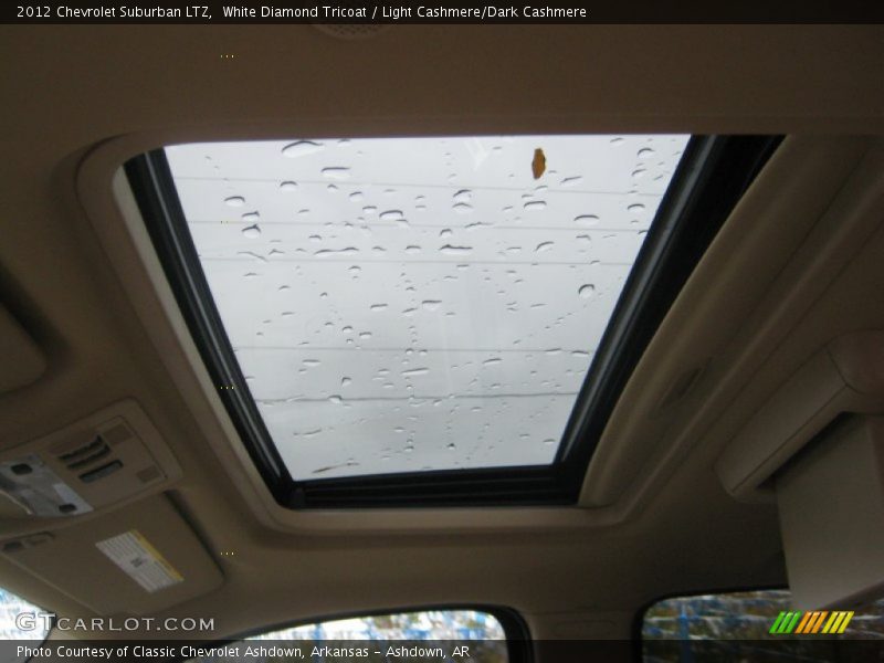 White Diamond Tricoat / Light Cashmere/Dark Cashmere 2012 Chevrolet Suburban LTZ