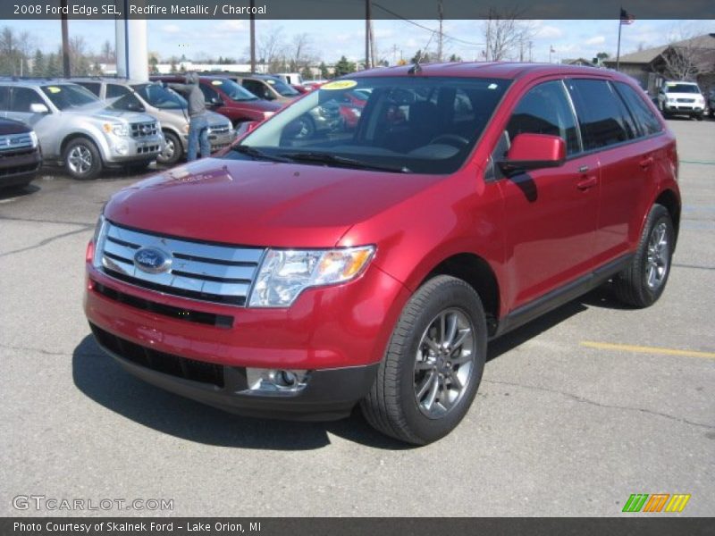 Redfire Metallic / Charcoal 2008 Ford Edge SEL