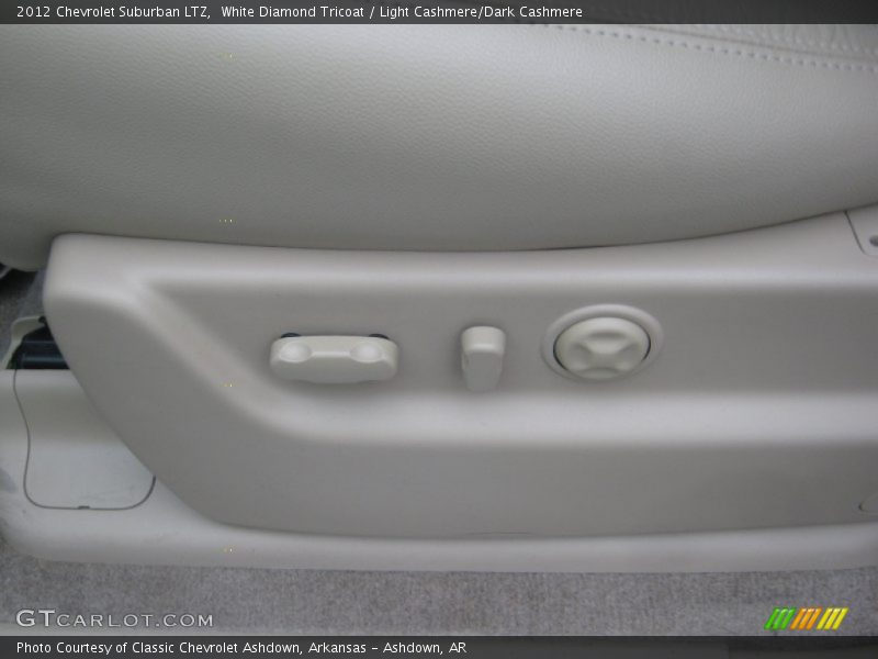 White Diamond Tricoat / Light Cashmere/Dark Cashmere 2012 Chevrolet Suburban LTZ