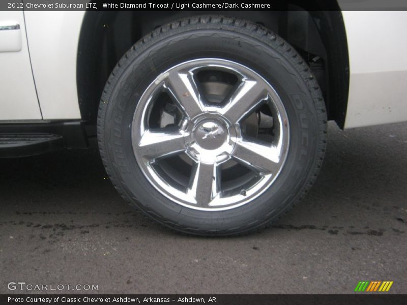 White Diamond Tricoat / Light Cashmere/Dark Cashmere 2012 Chevrolet Suburban LTZ