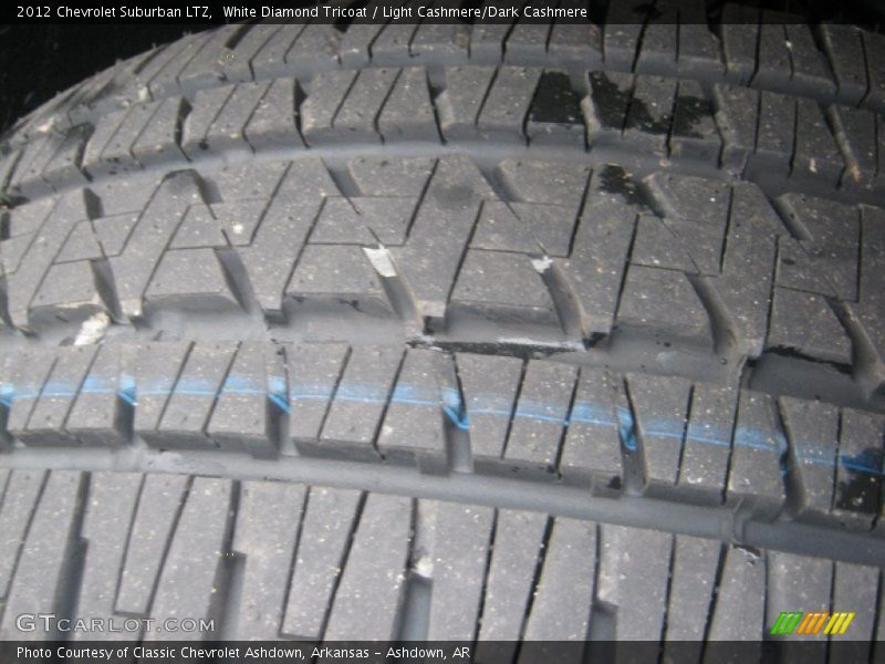 White Diamond Tricoat / Light Cashmere/Dark Cashmere 2012 Chevrolet Suburban LTZ