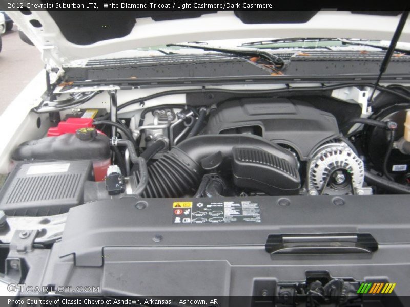 White Diamond Tricoat / Light Cashmere/Dark Cashmere 2012 Chevrolet Suburban LTZ