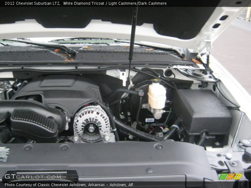 White Diamond Tricoat / Light Cashmere/Dark Cashmere 2012 Chevrolet Suburban LTZ