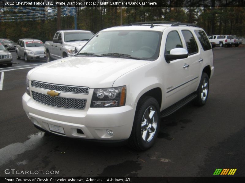 White Diamond Tricoat / Light Cashmere/Dark Cashmere 2012 Chevrolet Tahoe LTZ