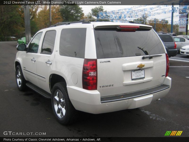 White Diamond Tricoat / Light Cashmere/Dark Cashmere 2012 Chevrolet Tahoe LTZ