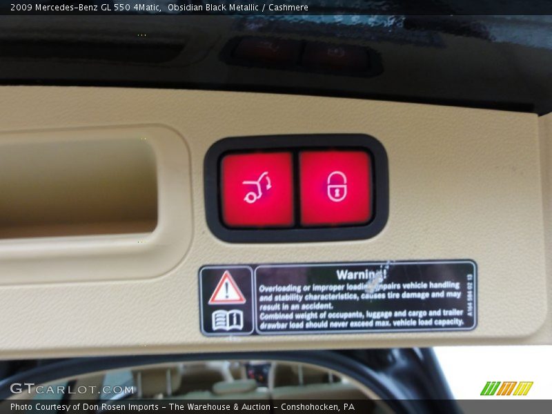 Obsidian Black Metallic / Cashmere 2009 Mercedes-Benz GL 550 4Matic