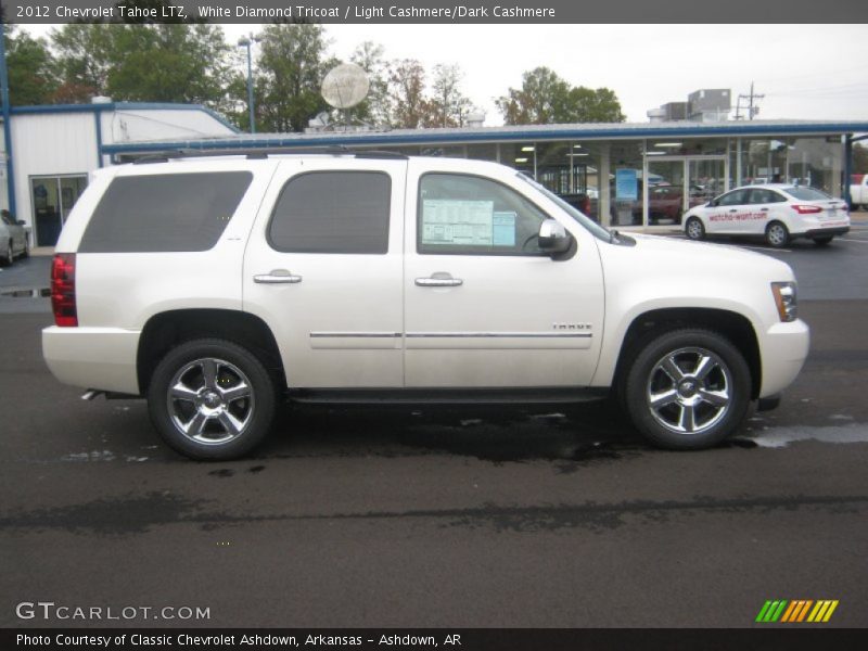 White Diamond Tricoat / Light Cashmere/Dark Cashmere 2012 Chevrolet Tahoe LTZ