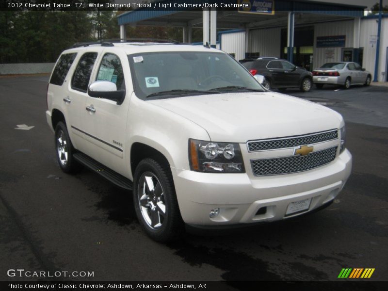 White Diamond Tricoat / Light Cashmere/Dark Cashmere 2012 Chevrolet Tahoe LTZ